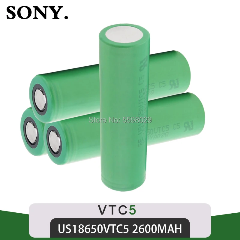 Аккумулятор SONY 2600 мАч VTC5 30A литий ионный перезаряжаемый аккумулятор с высоким