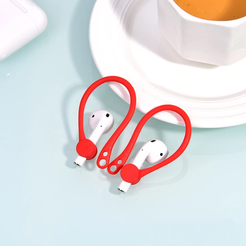 Силиконовые портативные крючки для наушников 1 пара анти потери AirPods наушники