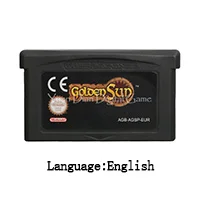 Golden Sun EU ENG 32 бит видеоигры картридж Консоли Карты золотое солнце серии США/ЕС Версия для nintendo GBA - Цвет: Golden Sun EU ENG