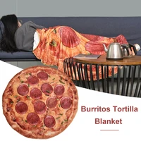 burritos tortilla blanket funny realistic food throw blanket 100 flannel lightweight warm soft warm coral fleece blanket winte