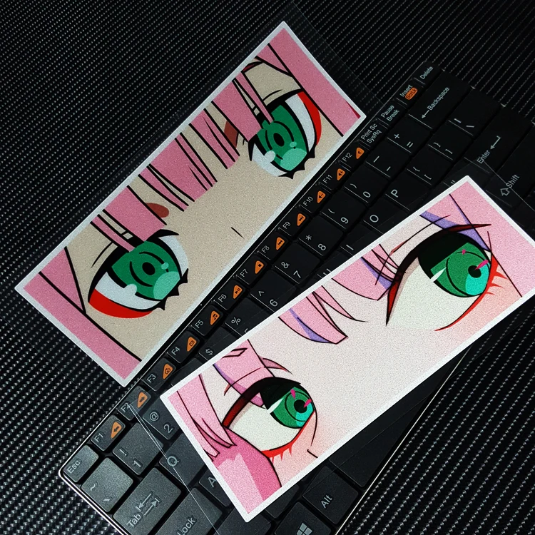 Автомобильный Стайлинг виниловая наклейка мультфильм девушка глаза дорогой