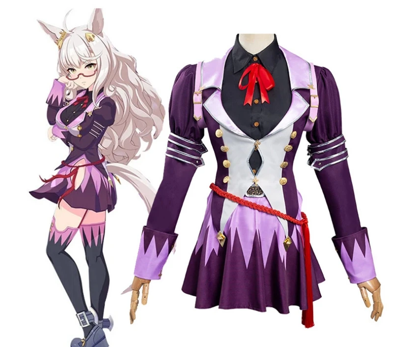 

Косплей Аниме Uma musum Pretty Derby Biwa Hayahide костюмы на Хэллоуин Карнавал макияж на заказ