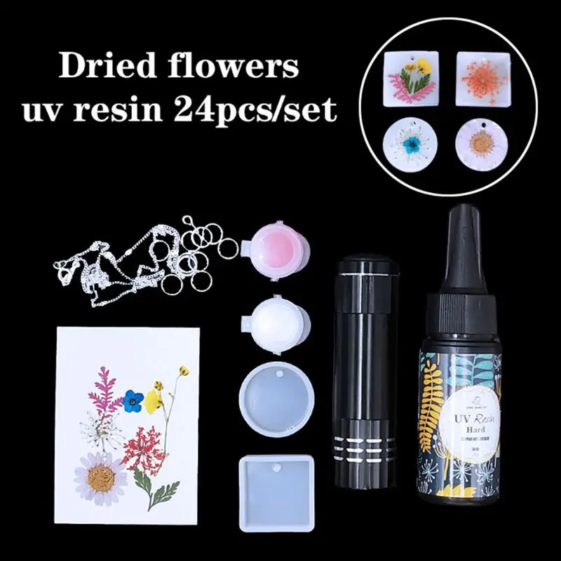 

DIY UV Resin Casting Mold Kit Pendant Jewelry Necklace Crafts Making Accessories