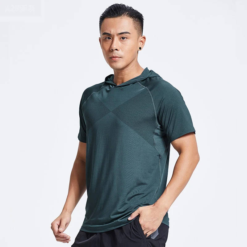 Мужская куртка с капюшоном для бега спортивная одежда фитнеса пешего туризма