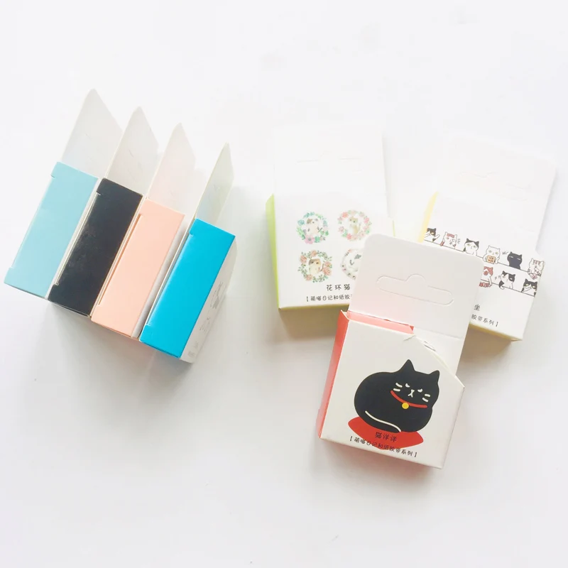 Клейкая Бумажная лента для скрапбукинга в виде кота | Канцтовары офиса и дома