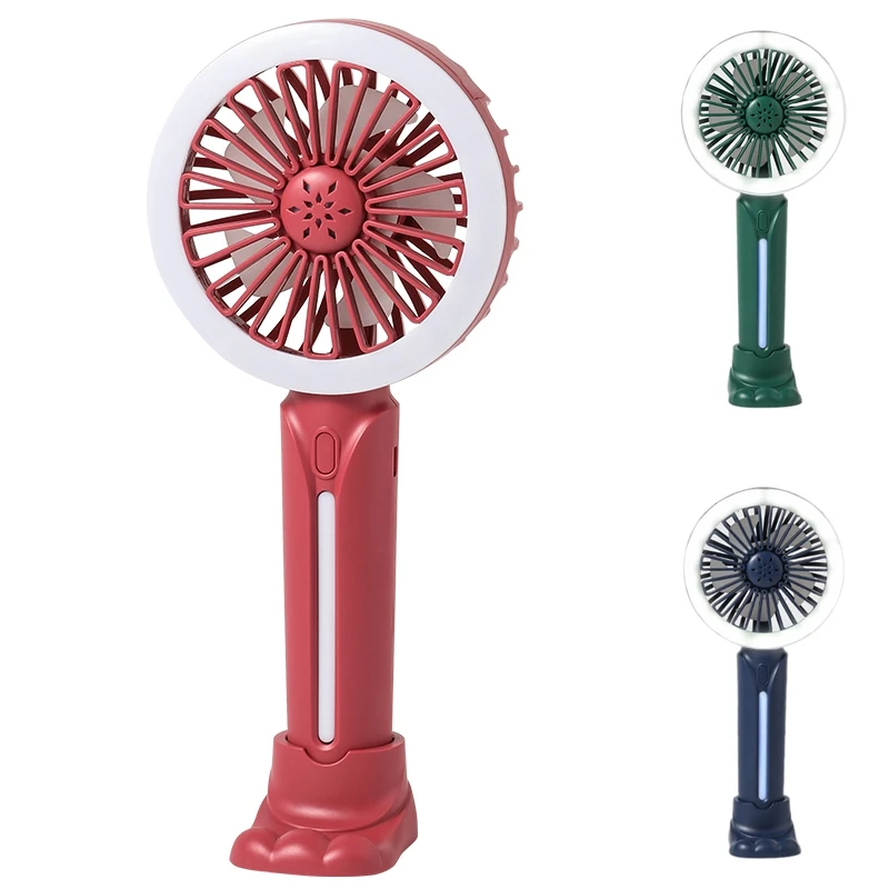 

Summer Portable Mini Fan 3 Speed Adjustable Fans USB Rechargeable Desk Handheld Air Conditioner Cooler Outside