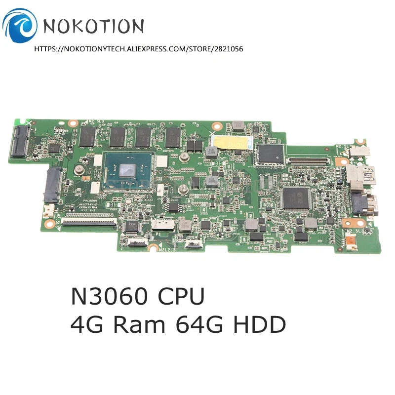 Материнская плата NOKOTION 431202520000 1503b_01 для Lenovo N23 Yoga Chromebook материнская N3060 CPU 4 Гб Ram 64