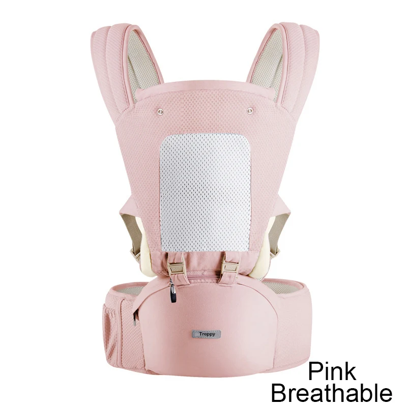 pink2 Новорожденный эргономичная Сумка-кенгуру для ребенка, на четыре сезона, с одним плечевым ремнем спереди типа «кенгуру» дорожная сумка для путешествий на лямках для малышей от 0 до 36 месяцев - Цвет: pink2