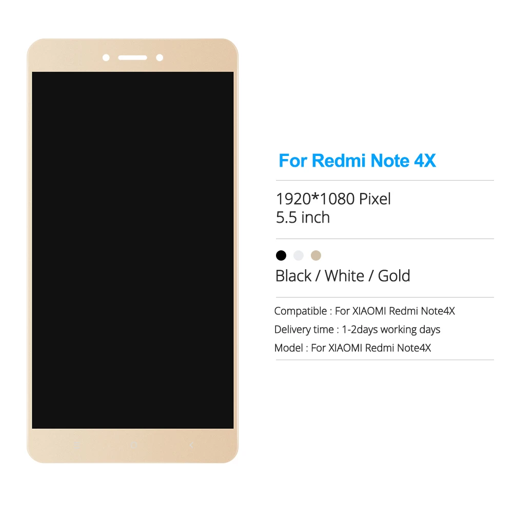 ЖК дисплей с рамкой для Xiaomi Redmi Note 4X сенсорная панель Note4X в сборе запасные части