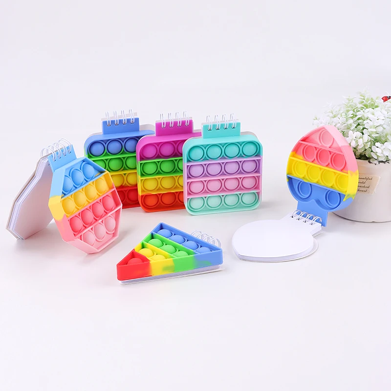 

Kawaii Notebook Pop Its Push Bubble Fidget Toys Adult Children Anti Stress Relief Toys Antistress Box Popit Squeeze Kids Toys