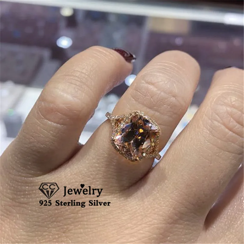 Кольца для женщин серебро 925 пробы Винтажные Ювелирные изделия с фианитами