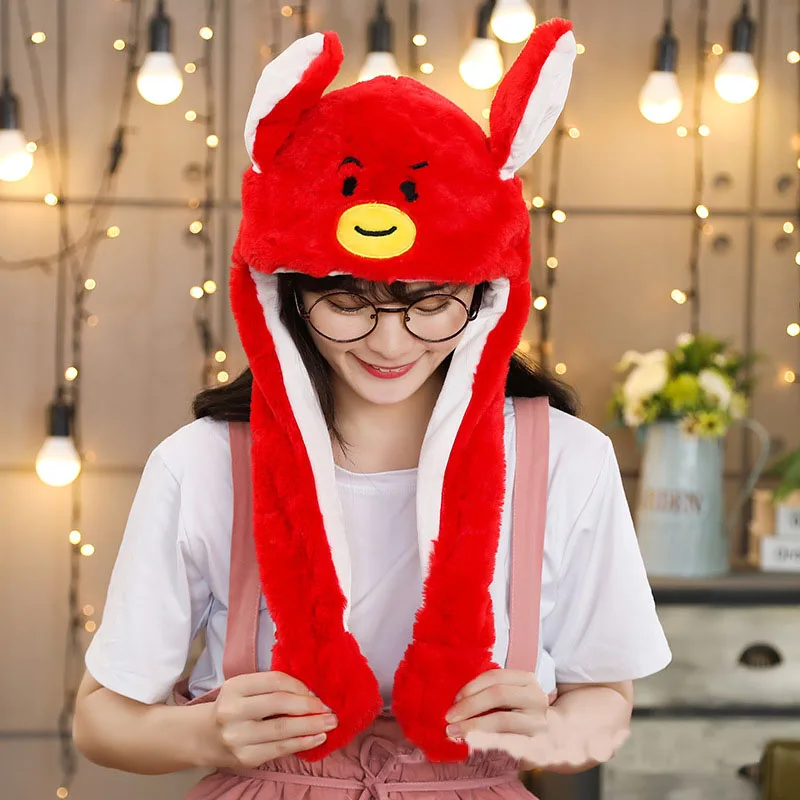 Подвижная шляпа с заячьими ушками плюшевая подушка безопасности кепка Микки