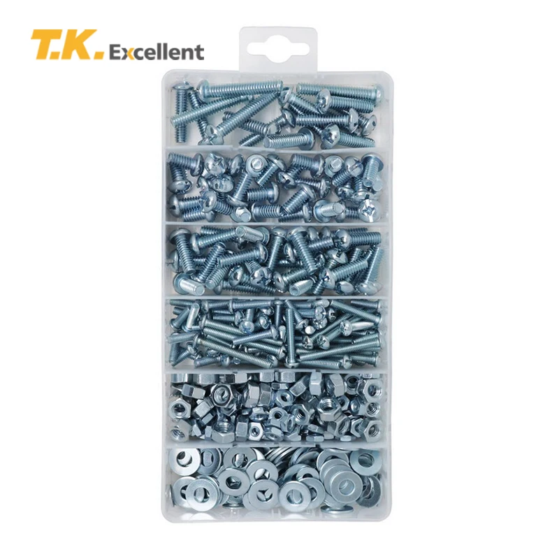 Комплект т. К. Отличный 405 шт./компл. винты комбинированные с круглой головкой и