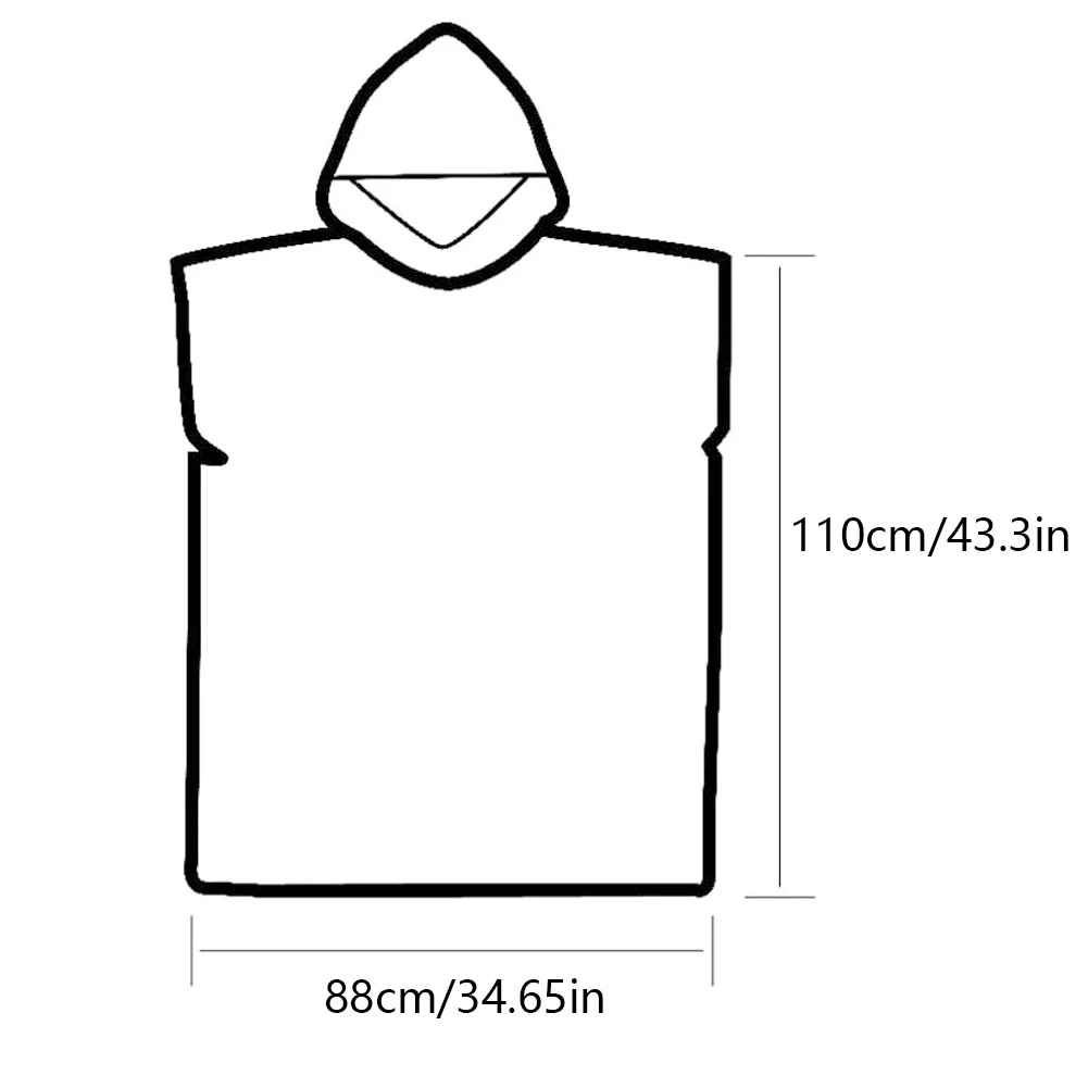 

Men Women Diving Suit Change Robes Poncho Quick-dry Hooded Towel Sweat-absorbent Swim Robe Summer Beach Pool Swimming #N