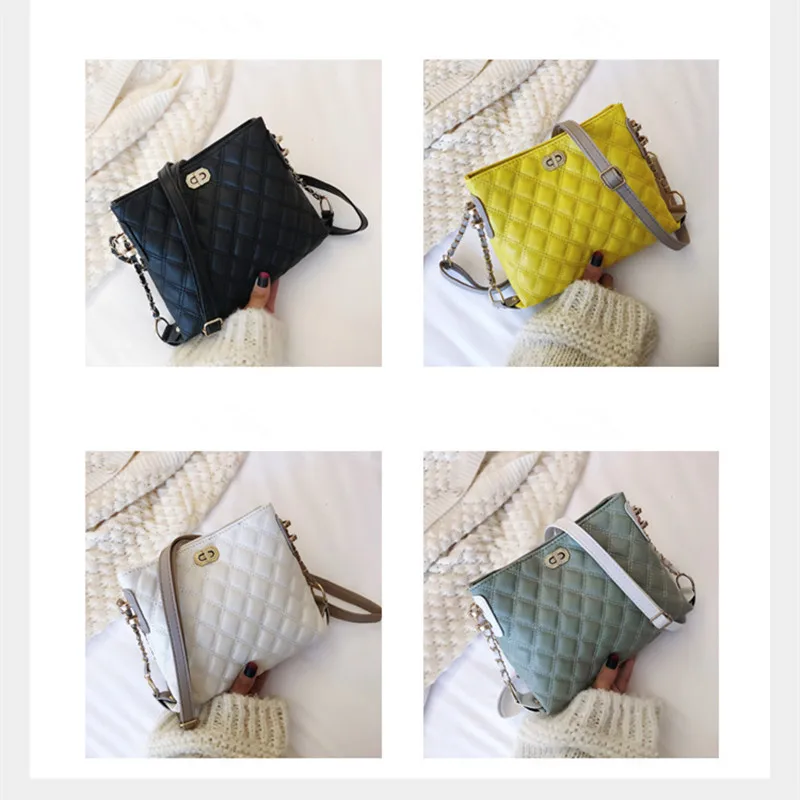 Ручные сумки для женщин 2020 брендовые из искусственной кожи с цепочкой через