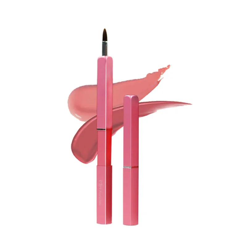 Складная Кисть для макияжа губ ручка металлическая блеск Губная помада блеска с