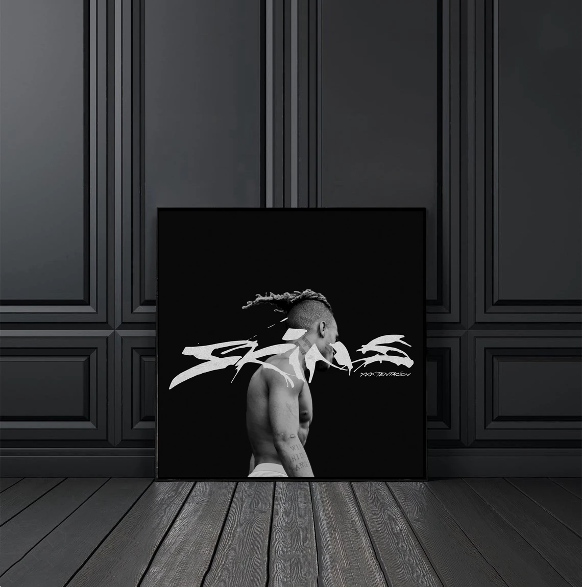 

Xxxtentacion - Skins Music Album Cover Poster Canvas Print Rap Hip Hop Music Star Singer Wall Painting Decoration (No Frame)