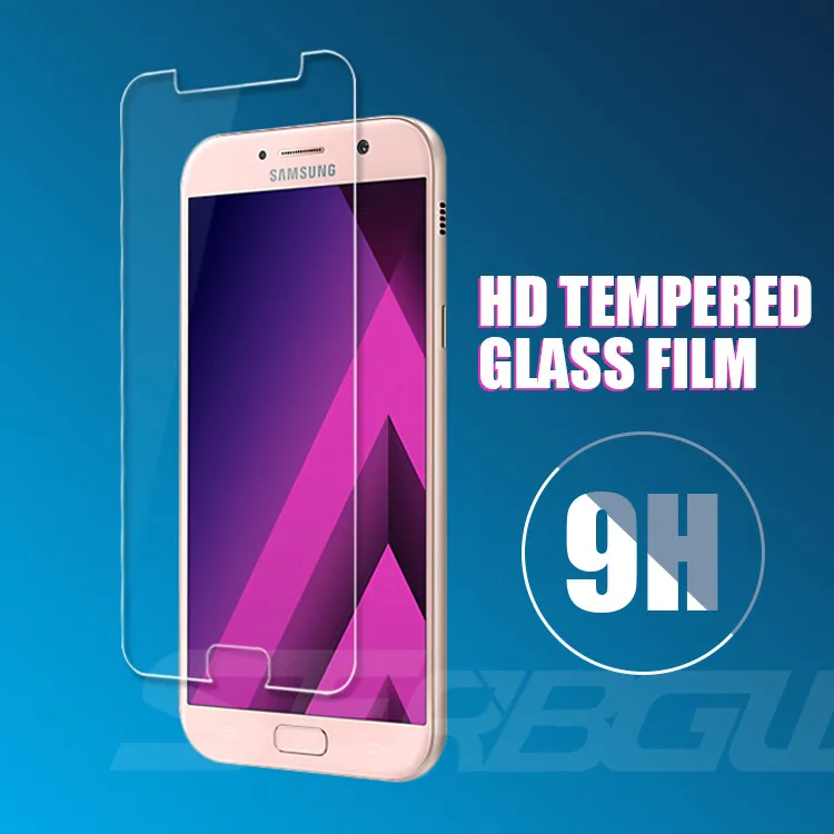 Закаленное стекло для samsung Galaxy A7 A5 A3 Защита экрана для samsung A6 A8 Plus A9 защитная пленка