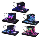 Косплэй, 50 шт в наборе, красочными бабочками и бантиками; Одноразовые 3ply фильтры защитная маска для взрослых с принтом дышащая маска для ухода за кожей лица Хэллоуин Косплэй