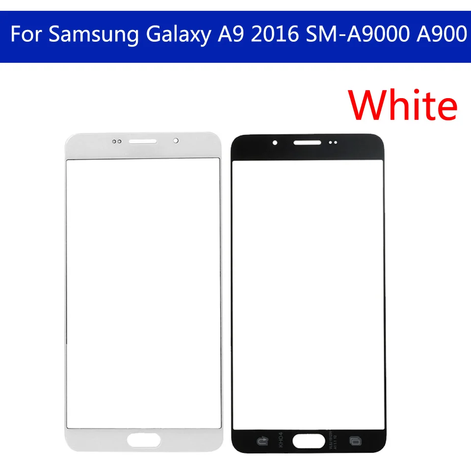 

6.0" For Galaxy A9 2016 SM-A9000 SM-A9000Z A900 A9000 A9000Z Front Outer Glass Touch Screen Lens Replacement