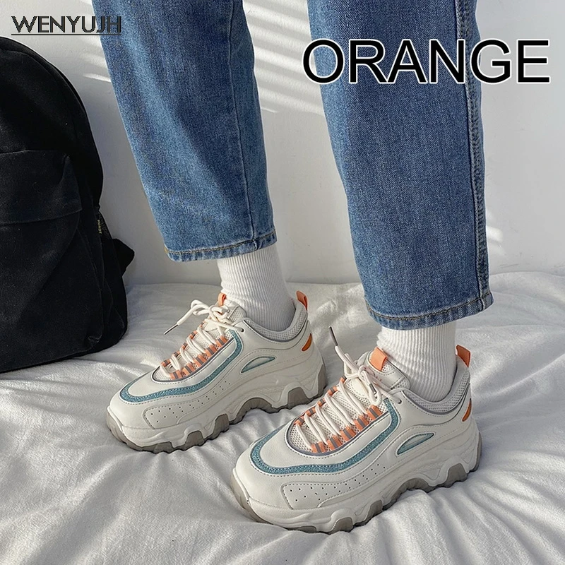 

2021 New Women Sneakers Fashion Autumn Women Casual Shoes Breathable Women Platform Dad Shoes Sneakers Zapatillas Mujer