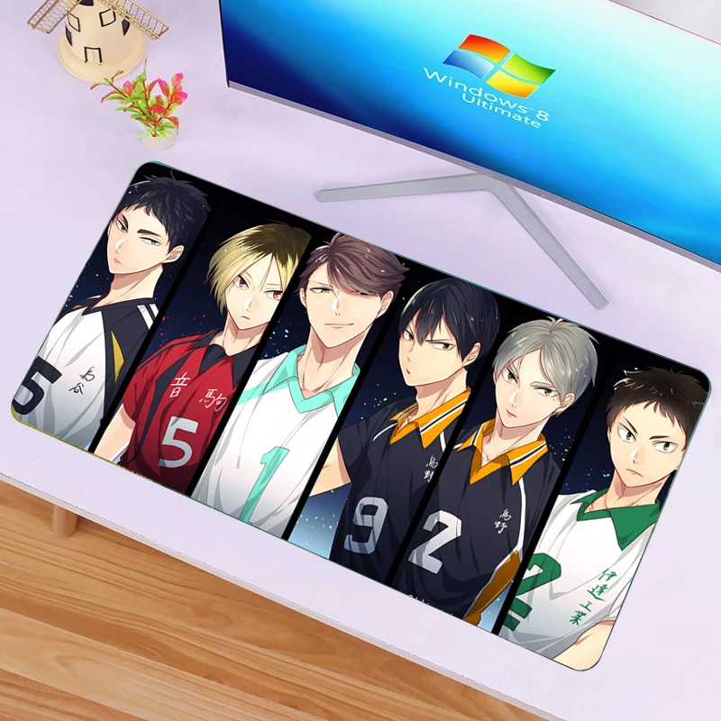 Коврик для мыши Haikyuu с японским аниме большие коврики игровой Настольный коврик
