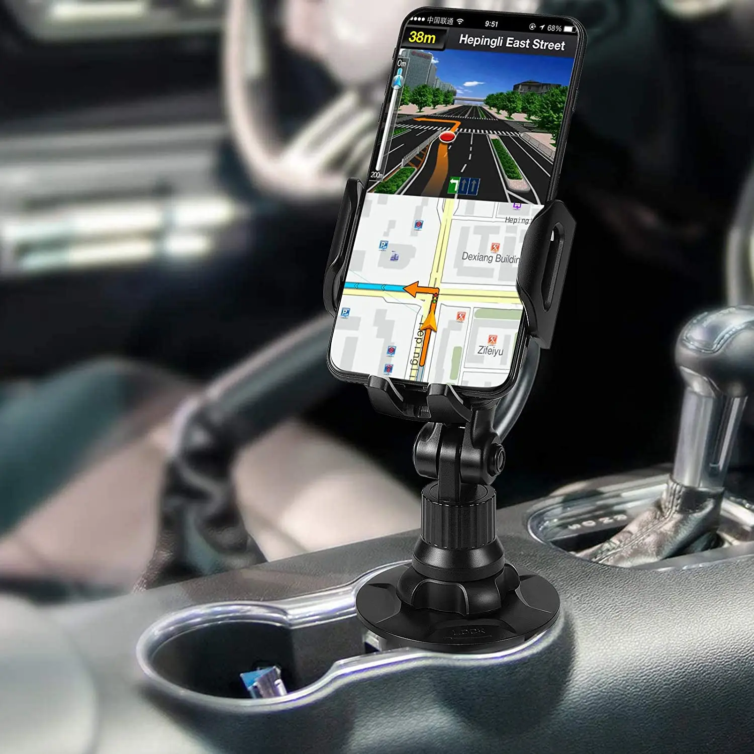 car cup phone holder upgrade gooseneck cup holder cradle mount for car universal phone holder 360° adjustable cell phone holder free global shipp