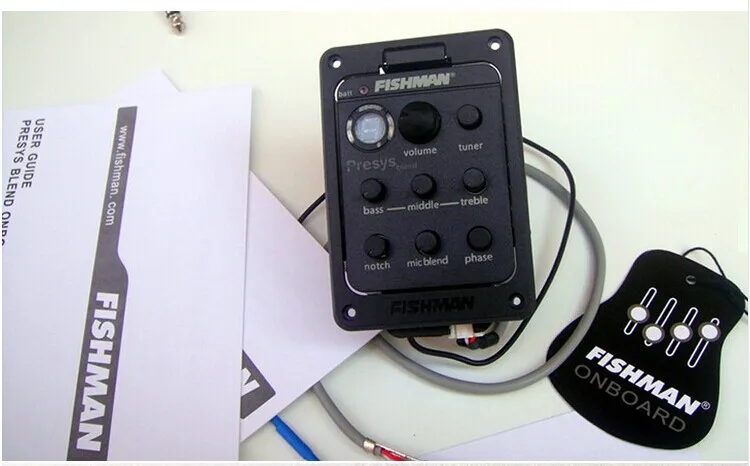 New 301EQ Guitar Pickups Presys blend Dual Mode Preamp EQ Tuner Piezo Pickup Equalizer System Mic Beat Board | Спорт и развлечения