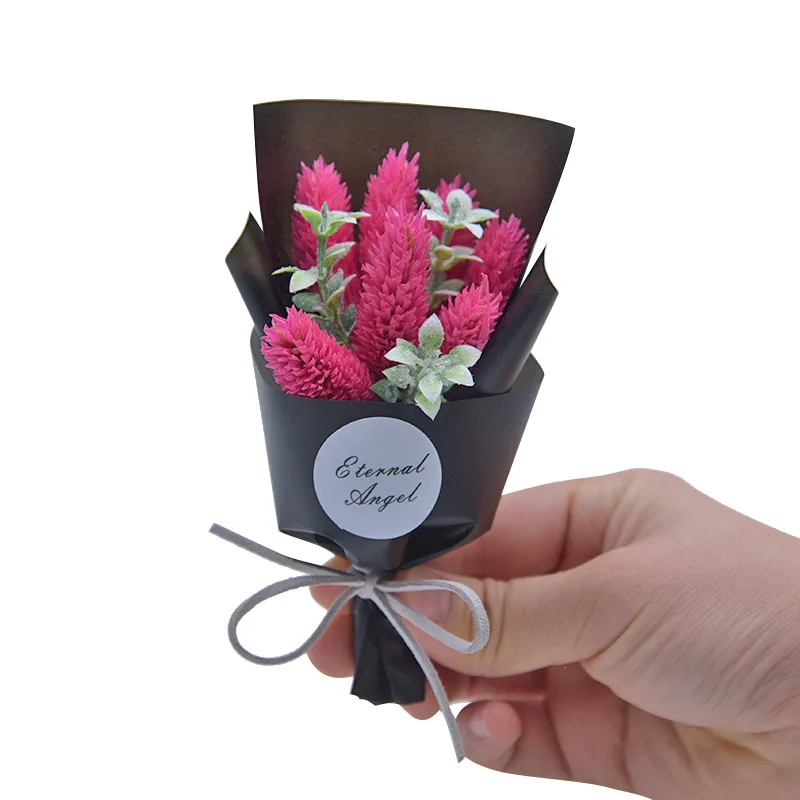 Искусственный цветок мини букет свадебное украшение День Святого Валентина