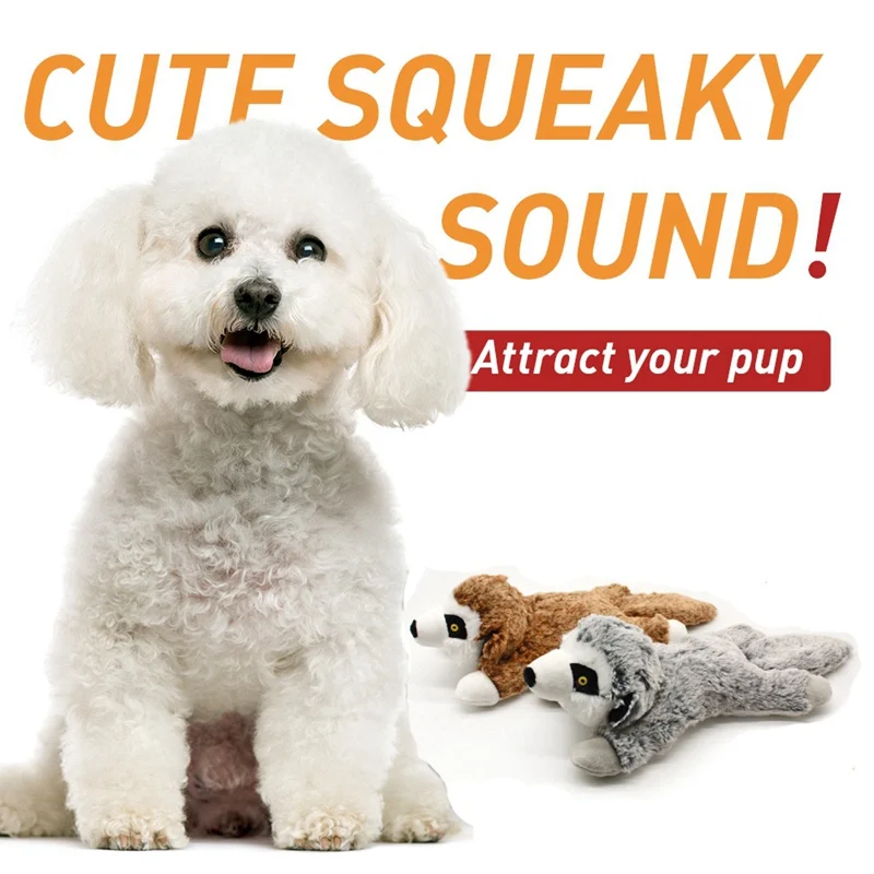 Прочный плюшевое животное собака скрипучий игрушки делает звук плюшевая