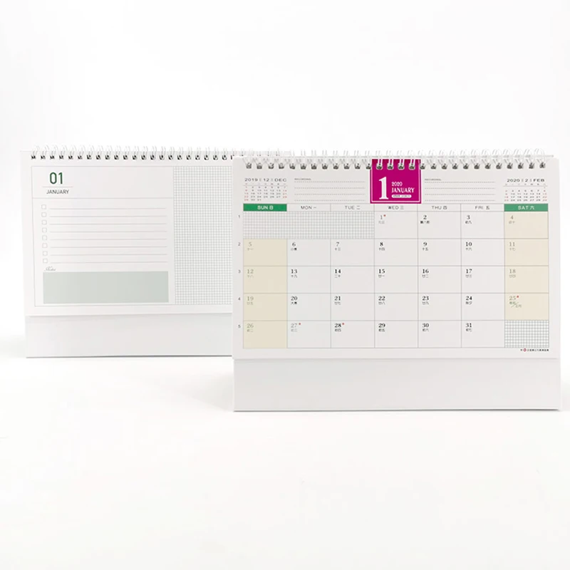 Новинка 2020 Настольный календарь планировщик Еженедельный ежемесячный список