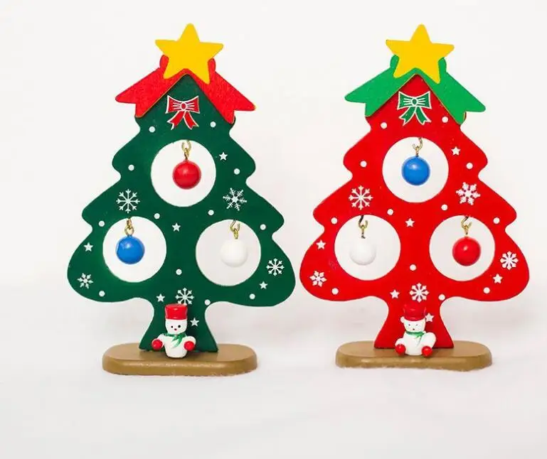 

New Christmas decorations,DIY mini Christmas Ornament Wooden Christmas,Desktop decoration