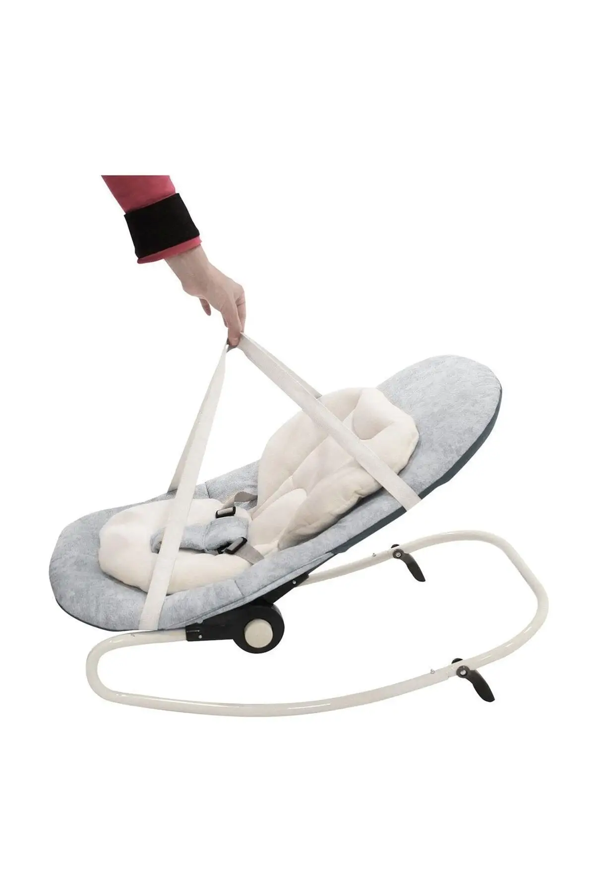 

Infant Newborn Baby Auto Swing Bouncing Chair Comfort Cradle Nylon Fabric