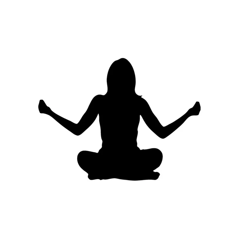 Интересный Спорт Йога Zen медитация Лотос поза для Авто/бампер/окно виниловая