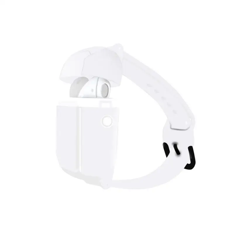 white Новые наушники A01 Портативный Браслет TWS Bluetooth гарнитура 2 в 1 браслет спортивные наушники - Цвет: white