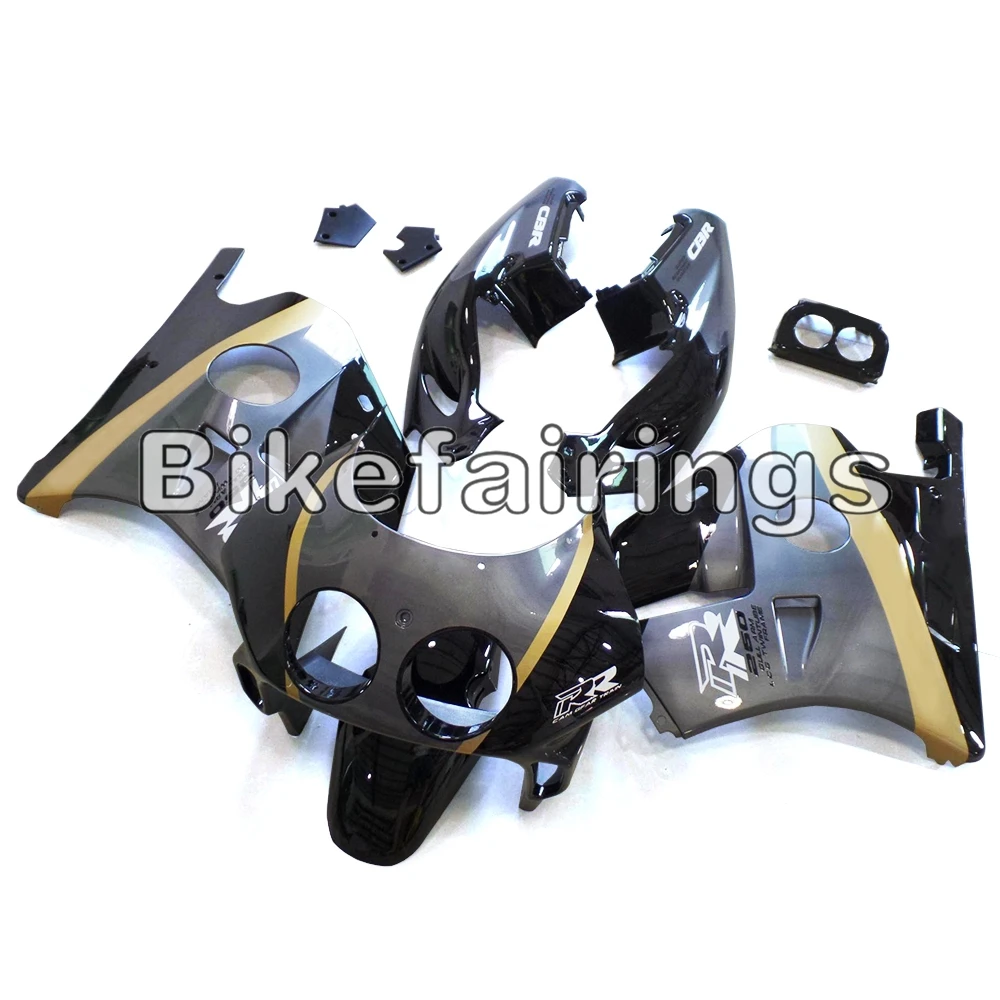 ABS впрыск серый и черный Нижняя Обтекатели для Honda 1990 1994 CBR250RR MC22 1991 1992 1993