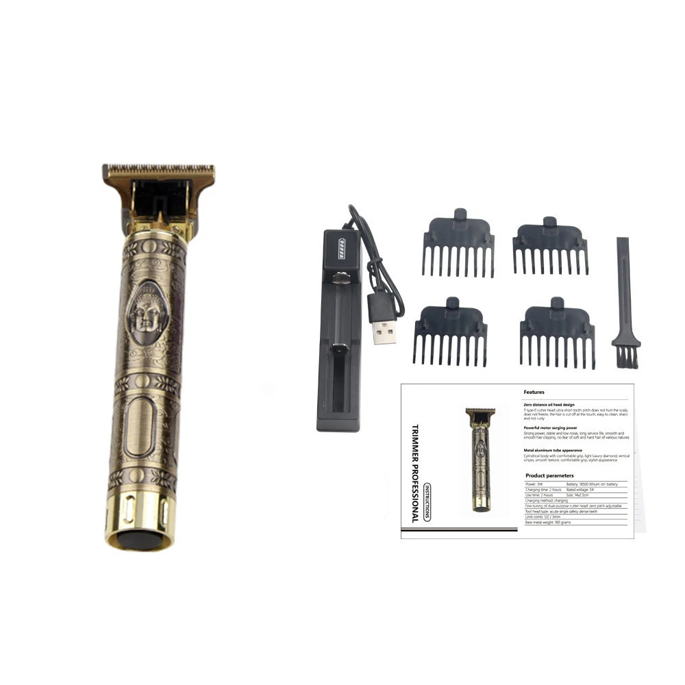 Триммер для волос парикмахерская стрижка перезаряжаемая машинка стрижки