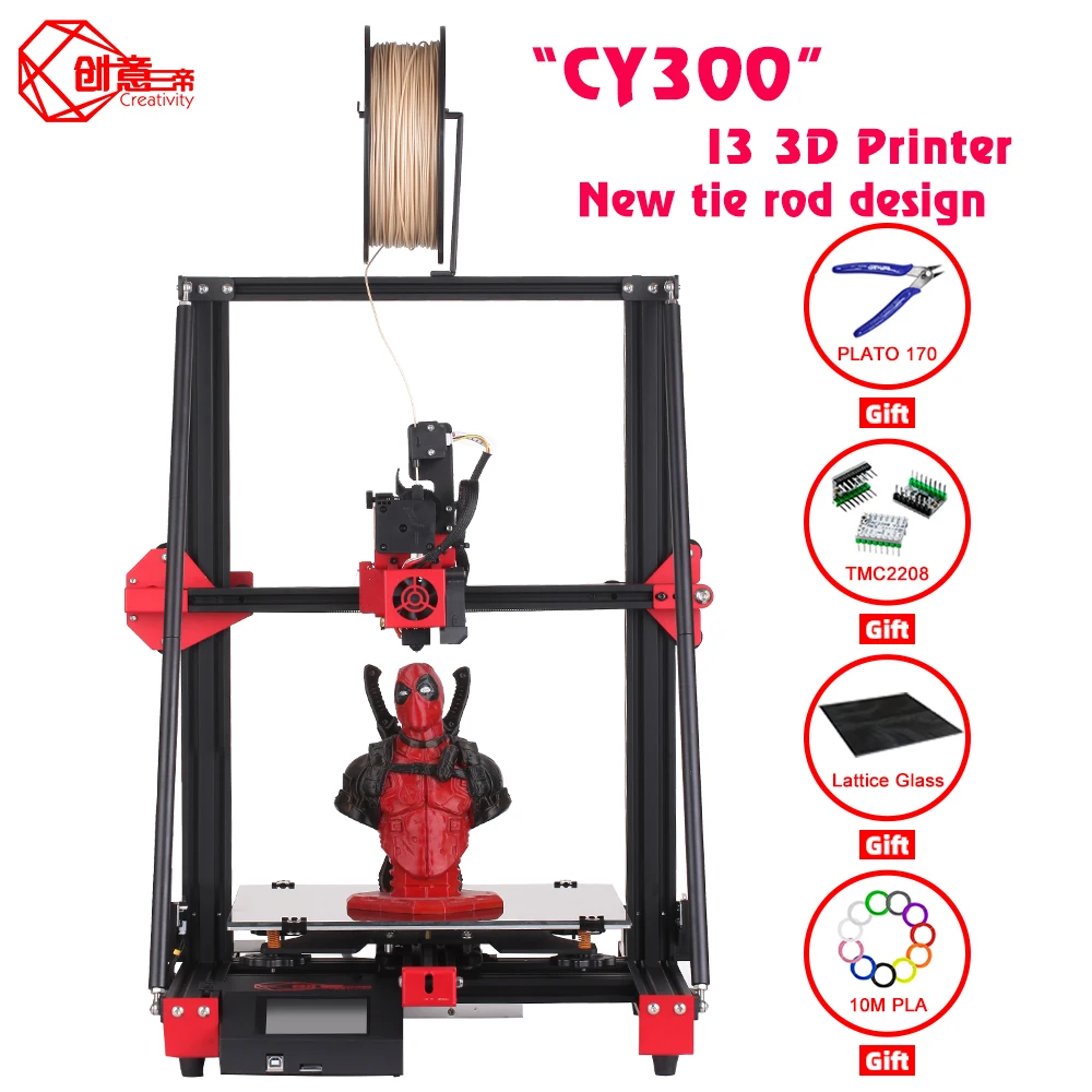 Творчество новые CY300 I3 структура Наконечник поперечной рулевой тяги 3D принтер