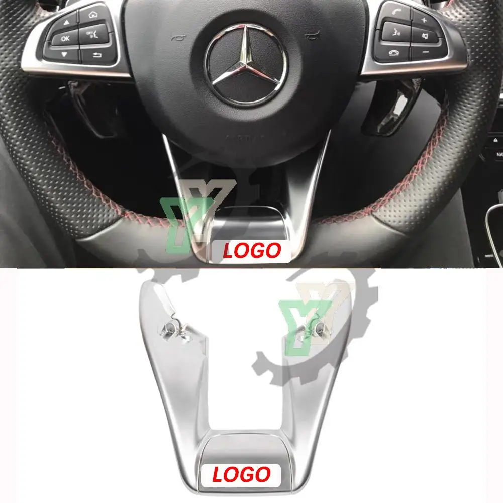 Автомобильный Стайлинг отделка рулевого колеса низкая Крышка для Mercedes Benz C63 Для