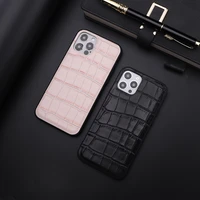 retro classical crocodile leather phone case for iphone 11 12 13pro max mini 7 8plus x xr xs cover fashion shockproof back shell