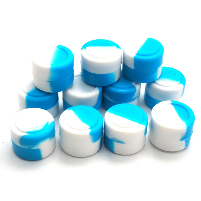 20 шт. круглая силиконовая коробка восковая сухая баночки для трав Dab 2 мл