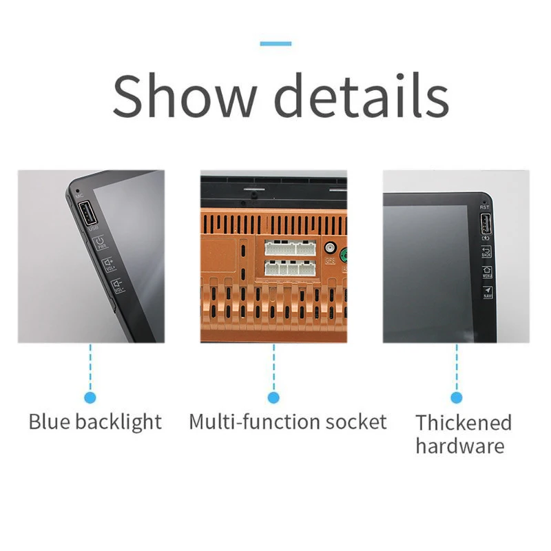 

9 Inch Press Sn Android 9.1 Hd 2.5D Quad Core 2 Din Car Mp5 Player 1Gb+16Gb Wifi Fm Radio Gps Navigation