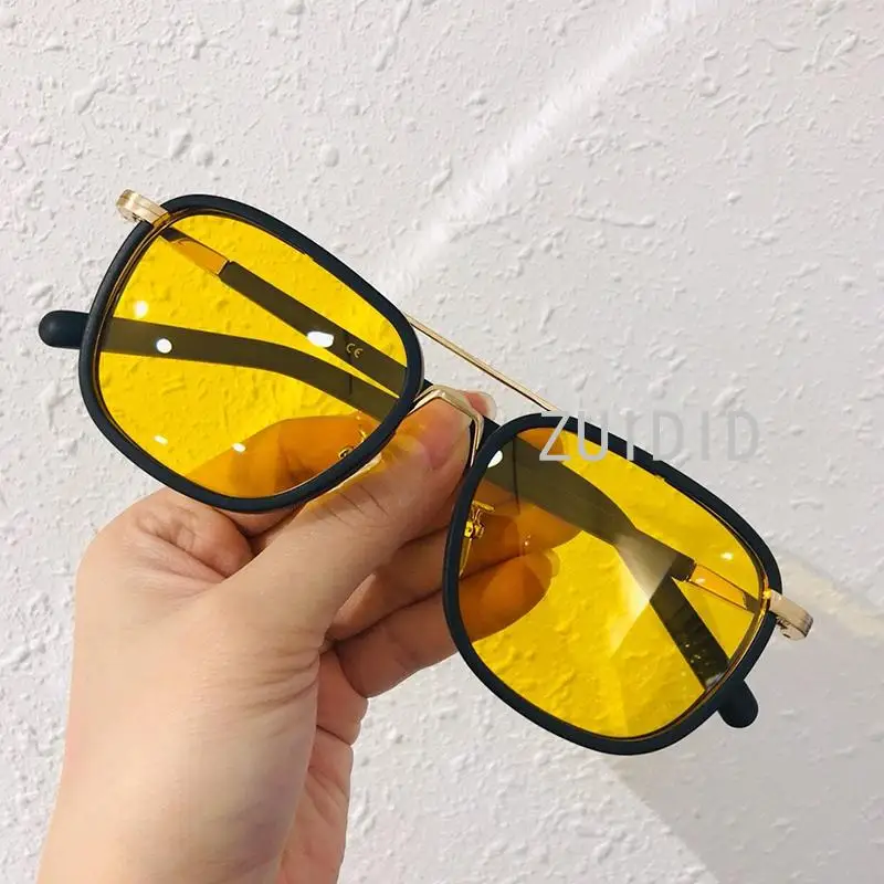 

2021 Fashion Women Metal Square Frame Sunglasses UV400 New Trend Shades Men Vintage Glasses Luxury Brand Designer Eyewear VPR58S