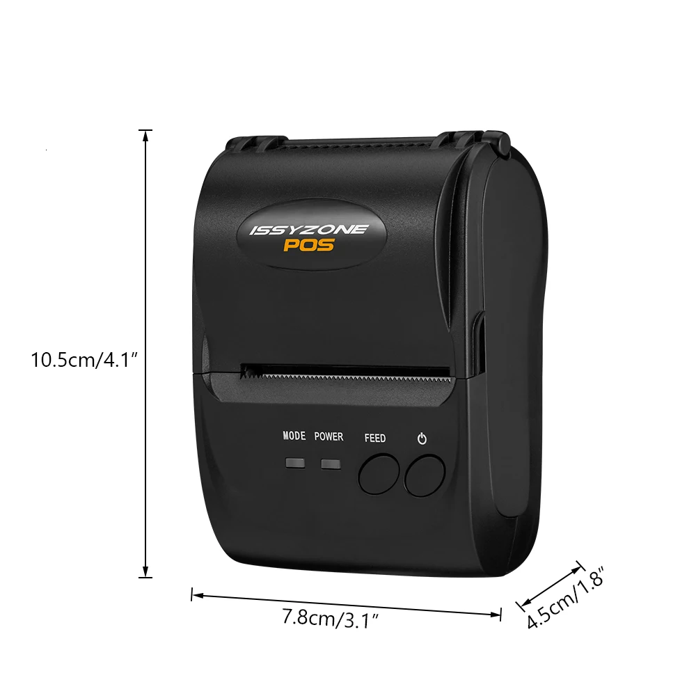 IssyzonePOS Bluetooth термопринтер 58 мм ручной POS Android iOS Мини карманный принтер мобильный портативный принтер SDK