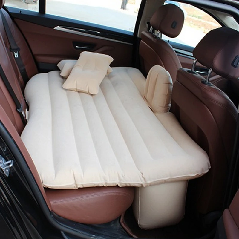 

Автомобильный надувной матрас для внедорожника, матрас для заднего автомобиля, надувная кровать из ПВХ с флокирующей тканью, 135*84*35 см