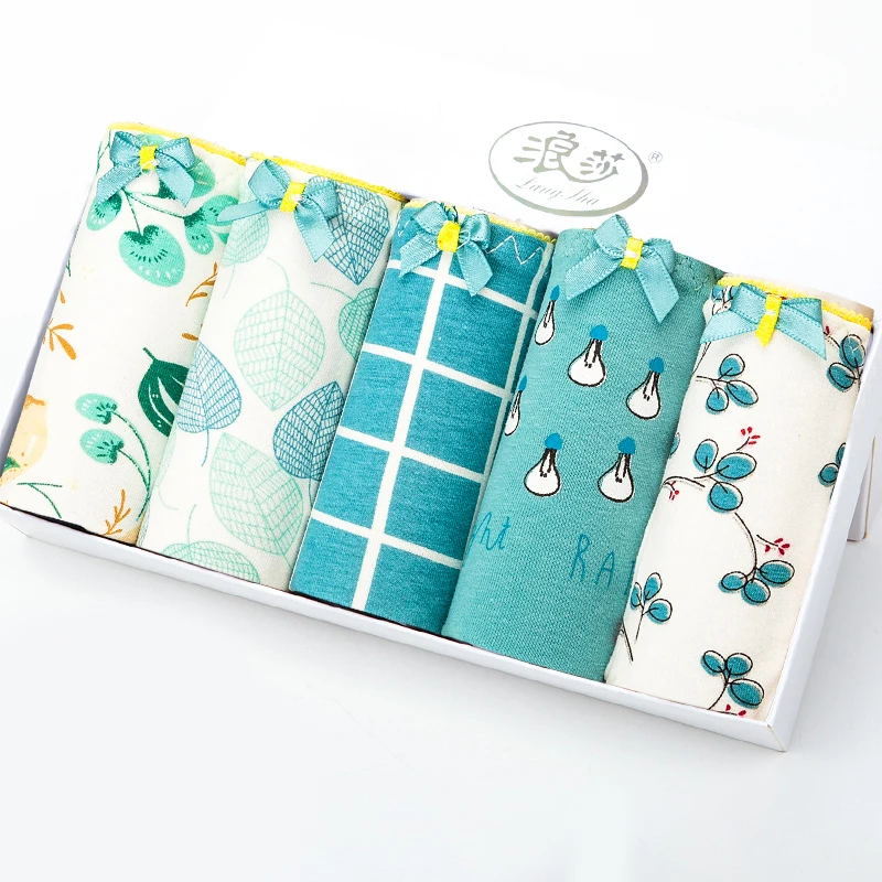 Трусики женские бесшовные из хлопка 5 шт./лот|Женские трусики| |