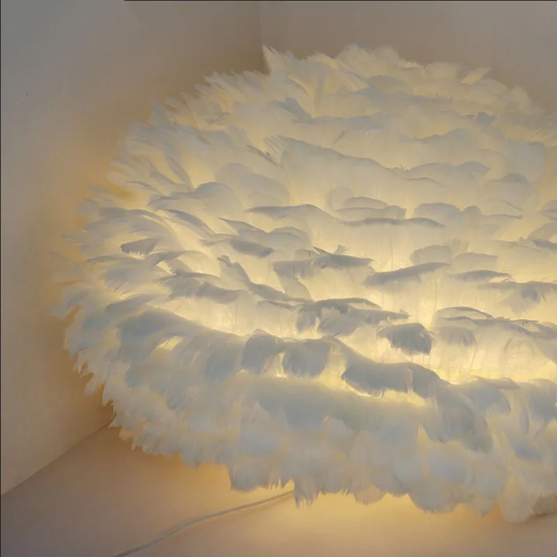 Postmodern Pendant Lights Feather Lamp Vintage Hanging Home Decor Lighting Fixture For Kitchen Bedroom Living Room | Освещение