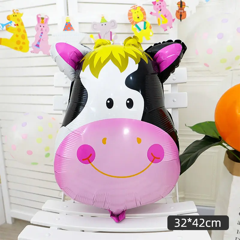 Новый стиль 4D Мультяшные животные тигр обезьяна панда фольгированный шар