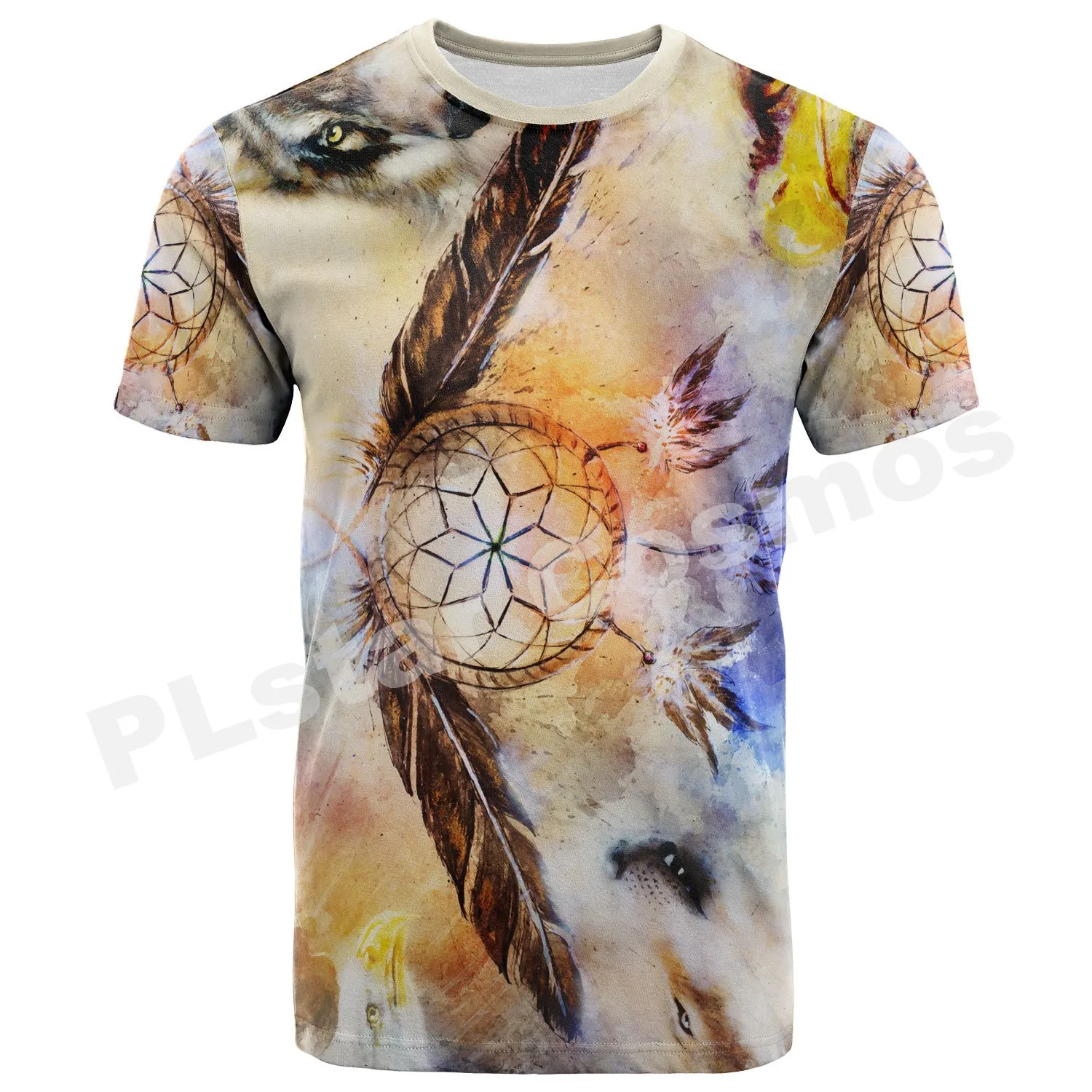 

PLstar Cosmos 3DPrint Newfashion Summer Native Tribe Animal Warrior Unisex Casual Men/Women T-Shirt Harajuku Streetwear Funny R1