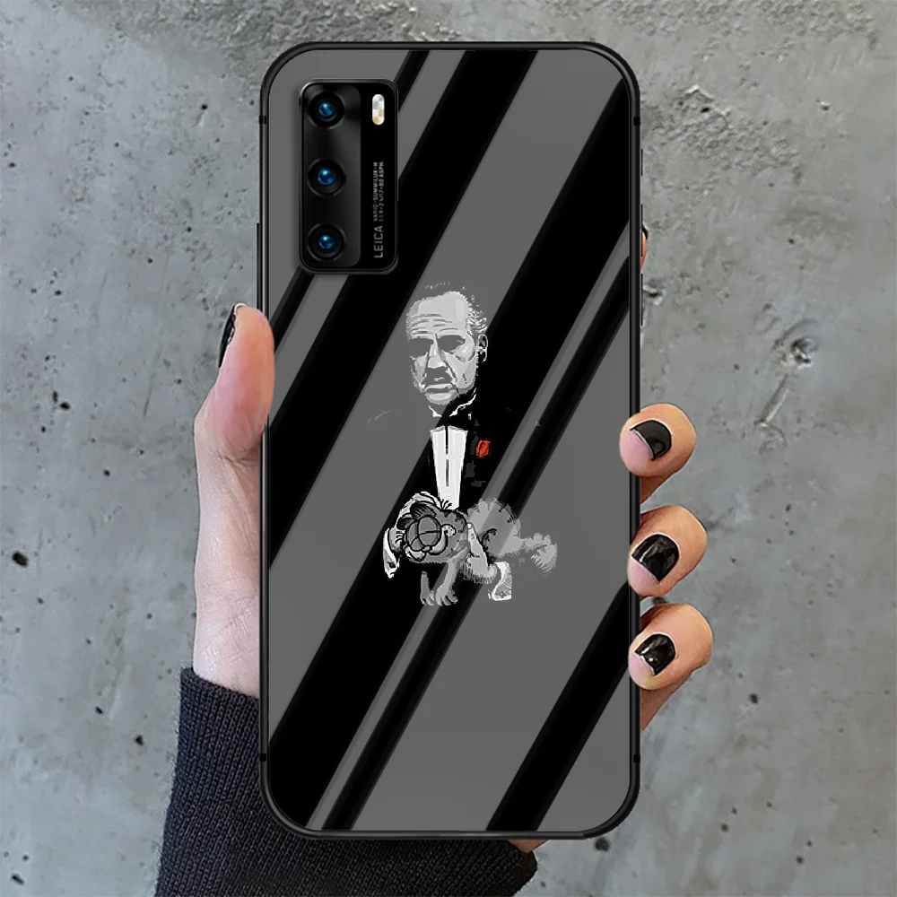 

Classic Movie Godfather Phone Tempered Glass Case Cover For Huawei P Nova Mate 5T 20 30 40 E Pro Lite Smart 2019 2021 Trend Back